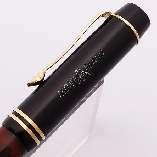 Montblanc 333-1/2 Fountain Pen (1940s) - Basic Black w/GT, Piston